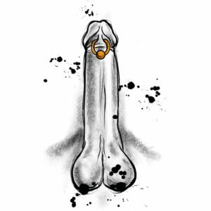 Intim mann frenum piercing 300x300